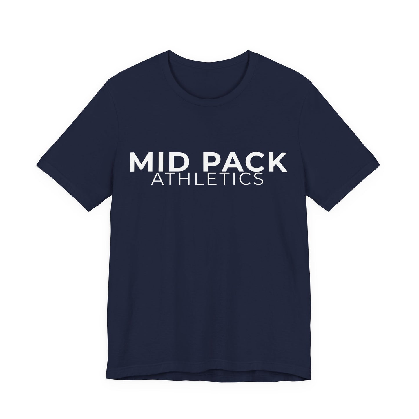 Mid Pack Athletics Logo Tee | Unisex Running Shirt | Runner Gift | Mid Pack Mentality Apparel