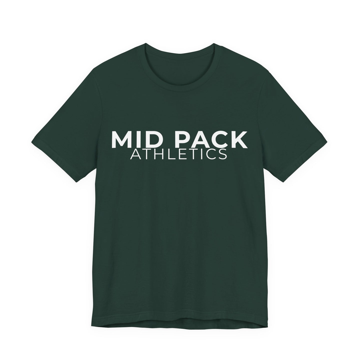 Mid Pack Athletics Logo Tee | Unisex Running Shirt | Runner Gift | Mid Pack Mentality Apparel